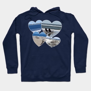 Lispe Sea Side Hearts Hoodie